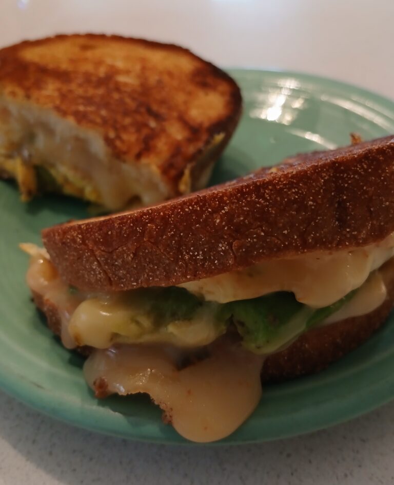 California sunset grilled cheese sandwich