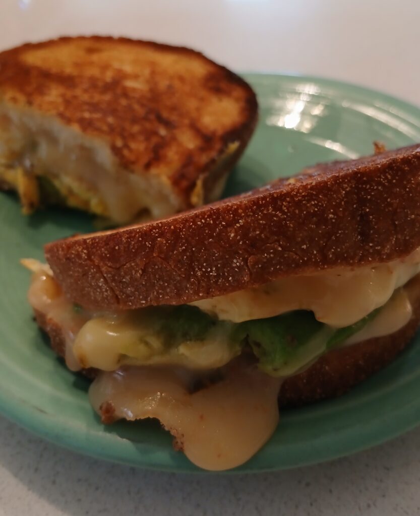 California sunset grilled cheese sandwich