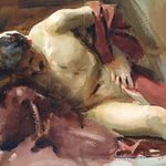 John Singer Sargent, American, Italian Model (1900).