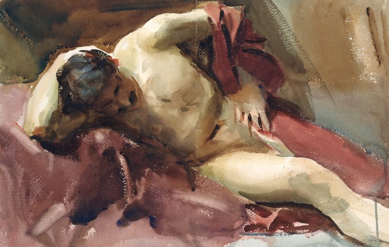 John Singer Sargent, American, Italian Model (1900).